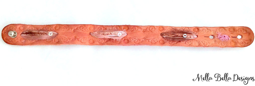 Leather & Fabric Bracelet