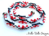 Red Pattern Wrap Bracelet