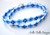 Blue Pattern Wrap Bracelet