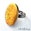 Gold Swirl Ring (oval)